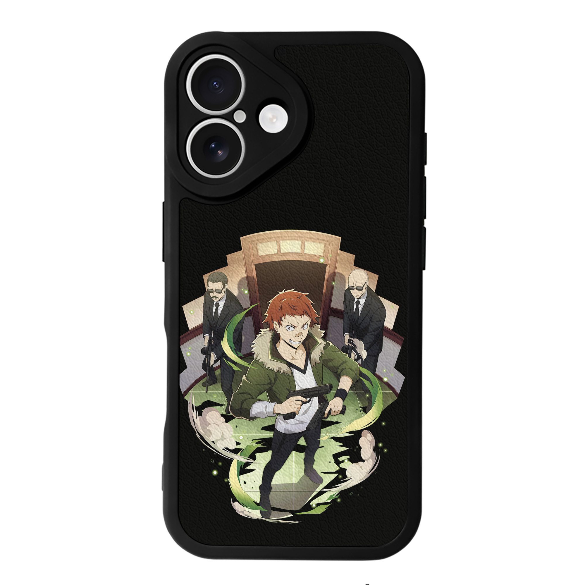 （画像用） 文豪ストレイドッグス Bungo Stray Dogs 【iPhone 16シリーズ対応】シリコンスマホケース（レザー調） 材質：シリコン